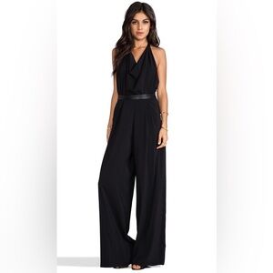 Alice+ Olivia halter black jumpsuit